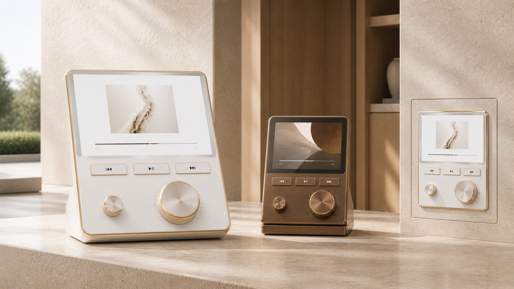 Ritual Home Console, Bedside Console and architectural In-Wall controller